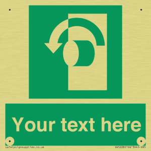 Custom Turn Anti-Clockwise Sign